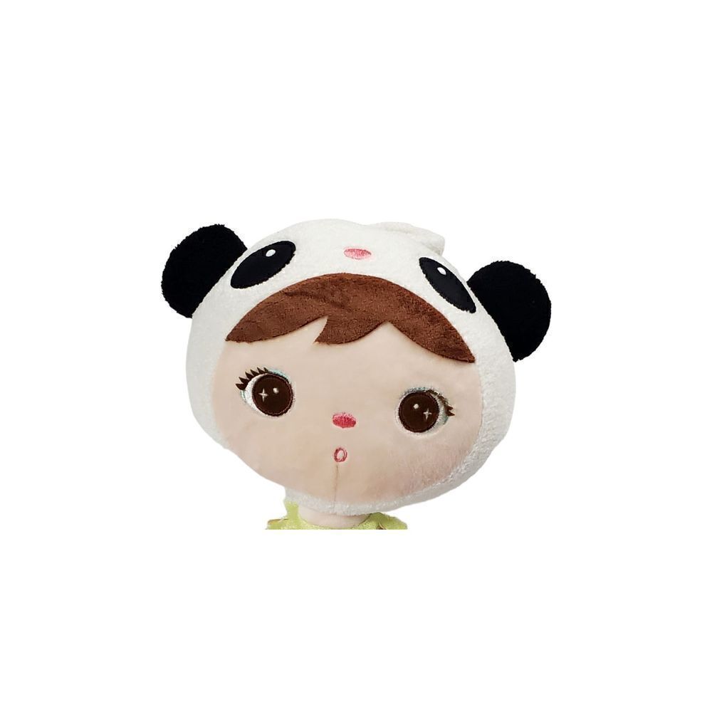 Primo Passi Me Too Plush Jiabo Doll Panda Bear Black Pink Soft Toy Loveable - Picture 5 of 11